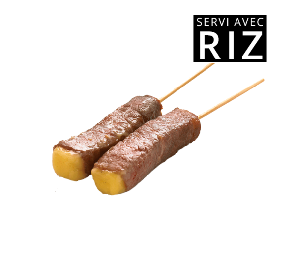 Brochettes de bœuf/fromage