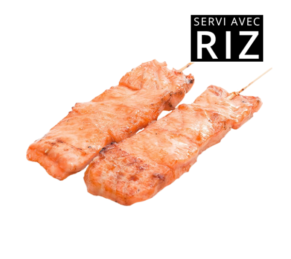 Brochettes de saumon